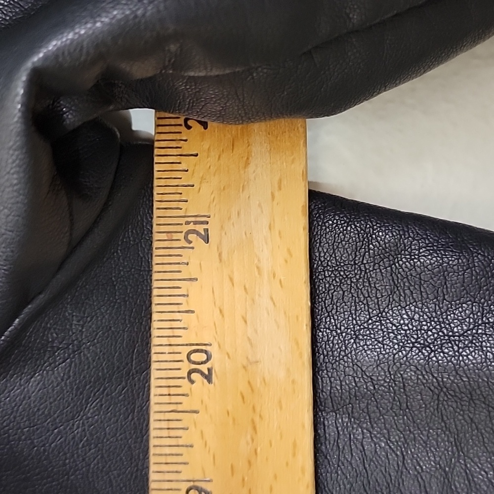 NWOT Black Rivet Black Faux Leather Jacker XL - Picture 8 of 11